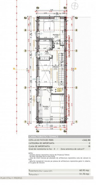  Teren autorizat casa individuala 155 mp utili, teren 214 mp,str.Piatra Craiului
