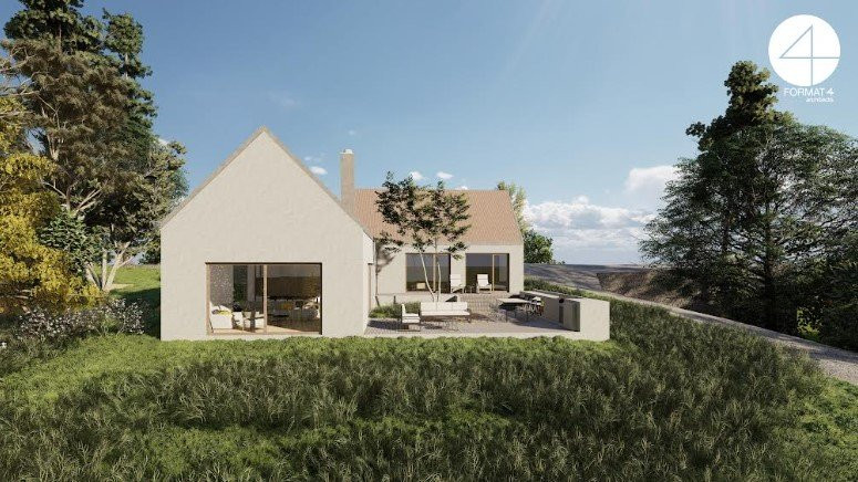 Teren autorizat 1200 mp, pentru o casa individuala 175 mp, loc. Rediu