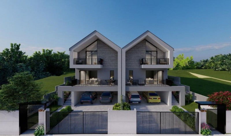 Teren autorizat pt. casa cuplata, 722 mp, front  20 ml, Campenesti