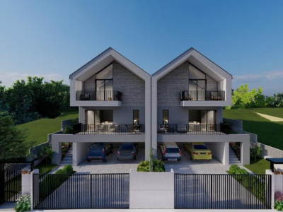 Teren autorizat pt. casa cuplata, 722 mp, front  20 ml, Campenesti